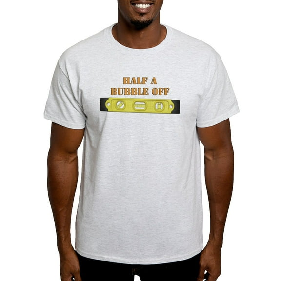 CafePress - Half A Bubble Off Light T Shirt - Men's Classic Graphic T-Shirt