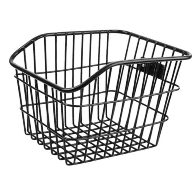 Guardoinrt Bevel Bike Cargo Basket Strong Metal Frame Suited For Cycling Enthusiasts Rear Bicycle Storage Basket Metal Without Lid