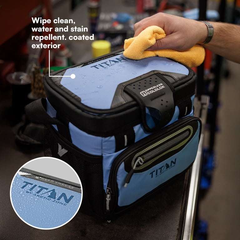 Titan by Arctic Zone 9 Can Zipperless Soft Cooler, 6 Quart