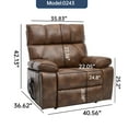 thumbnail image 2 of Heat Massage and Power Lift Recliners with Hidden Cup Holders and Power-Remote, 2 of 11