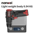 thumbnail image 5 of Nanwei mini impact screwdriver handheld electric drill 12V light and small brushless motor Type-C plug, 5 of 6
