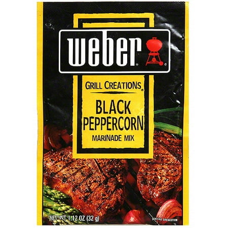 Weber Black Peppercorn Marinade Mix, 1.12 oz (Pack of (Best Supermarket Peppercorn Sauce)