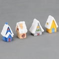 thumbnail image 3 of Jiyike 12 PCS Mini Small Snow House Cottages DIY Toys Crafts Figure Moss Chrsitmas Theme Fairy Garden Ornament Landscape Decor, 3 of 11