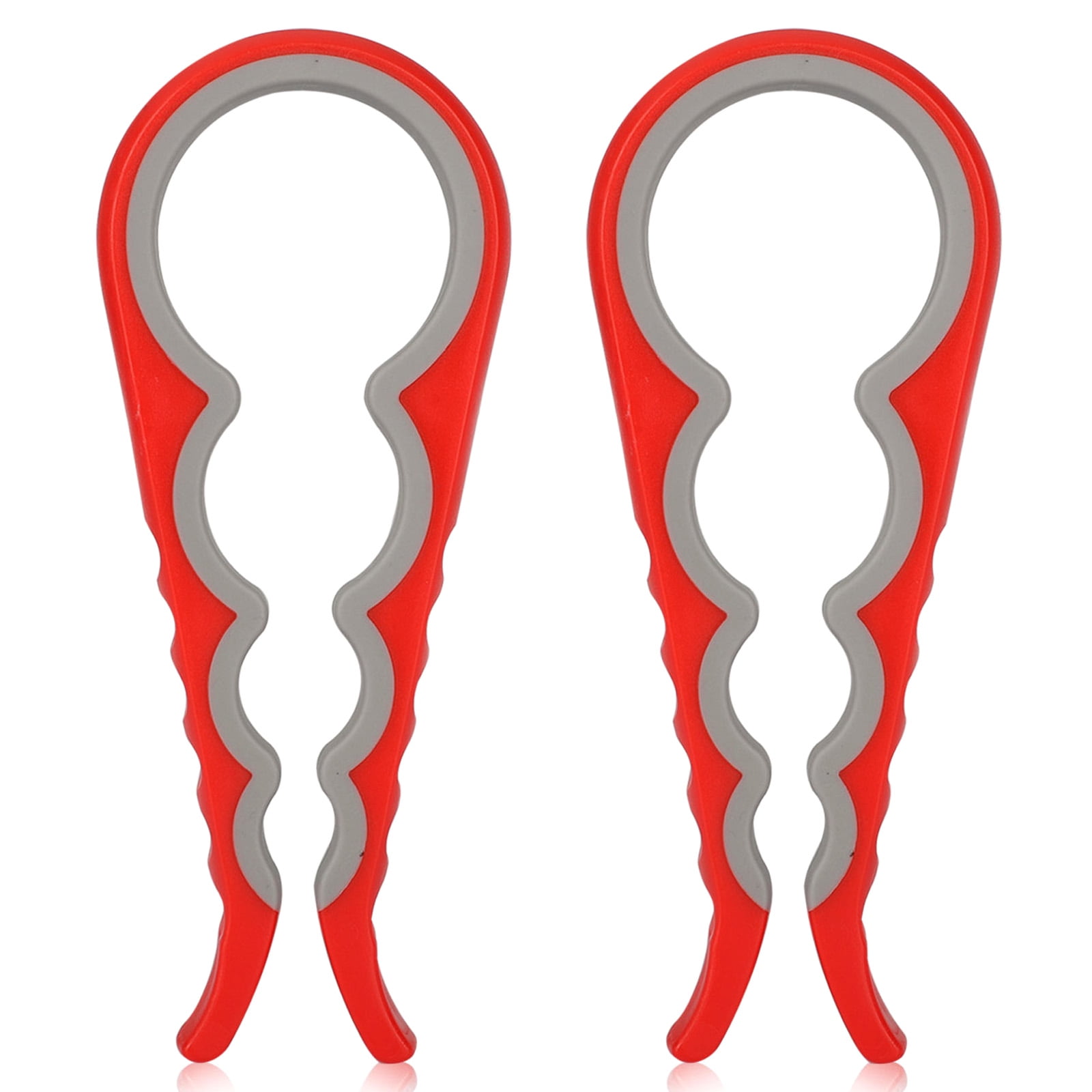 EEEkit 2pcs Easy Grip Jar Openers, 4 in 1 NonSlip Bottle Openers, Can