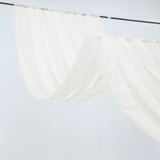 Efavormart 30ftx10ft Ivory Sheer Ceiling Drape Curtain Panels Fire ...