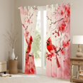 thumbnail image 3 of Manfei Cartoon Bird Child Curtains Pack of 2 (42x84 Each), Pink Blossoms Floral Curtains Blackout, Kawaii Christmas Animal Bedroom Curtains, Window Curtains Bedroom Decor, 3 of 6
