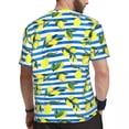 thumbnail image 3 of T Shirt For Men Watercolor Fruit Man Lemons On Striped Print Vintage Sports T-Shirts Comfortable Sum, 3 of 7