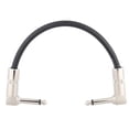 thumbnail image 1 of Cable de audio ammoon AC-10 15cm / 0.5 Pies Parche Guitarra Pedal de Efecto Cable de la Cuerda del Instrumento 1/4 Pulgadas de Plata 6.35 Enchufe de Ángulo Recto PVC Tomshoo Cable de audio, 1 of 4