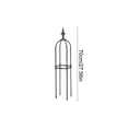 thumbnail image 6 of LWVITH Gothic Arch Garden Trellis, Black Plastic Arched Trellis for Climbing Roses and Vines, Decorative Plant Support for Patio Backyard, Outdoor Garden Decor and Easy Installation, 6 of 6