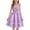 Z3 Purple, variant on Ticikt Girls' Sweet Spaghetti Strap Dress, Tiered Ruffle Swing Solid A Line Beach Sundress Sundress,Color:Blue,Size:9 Years