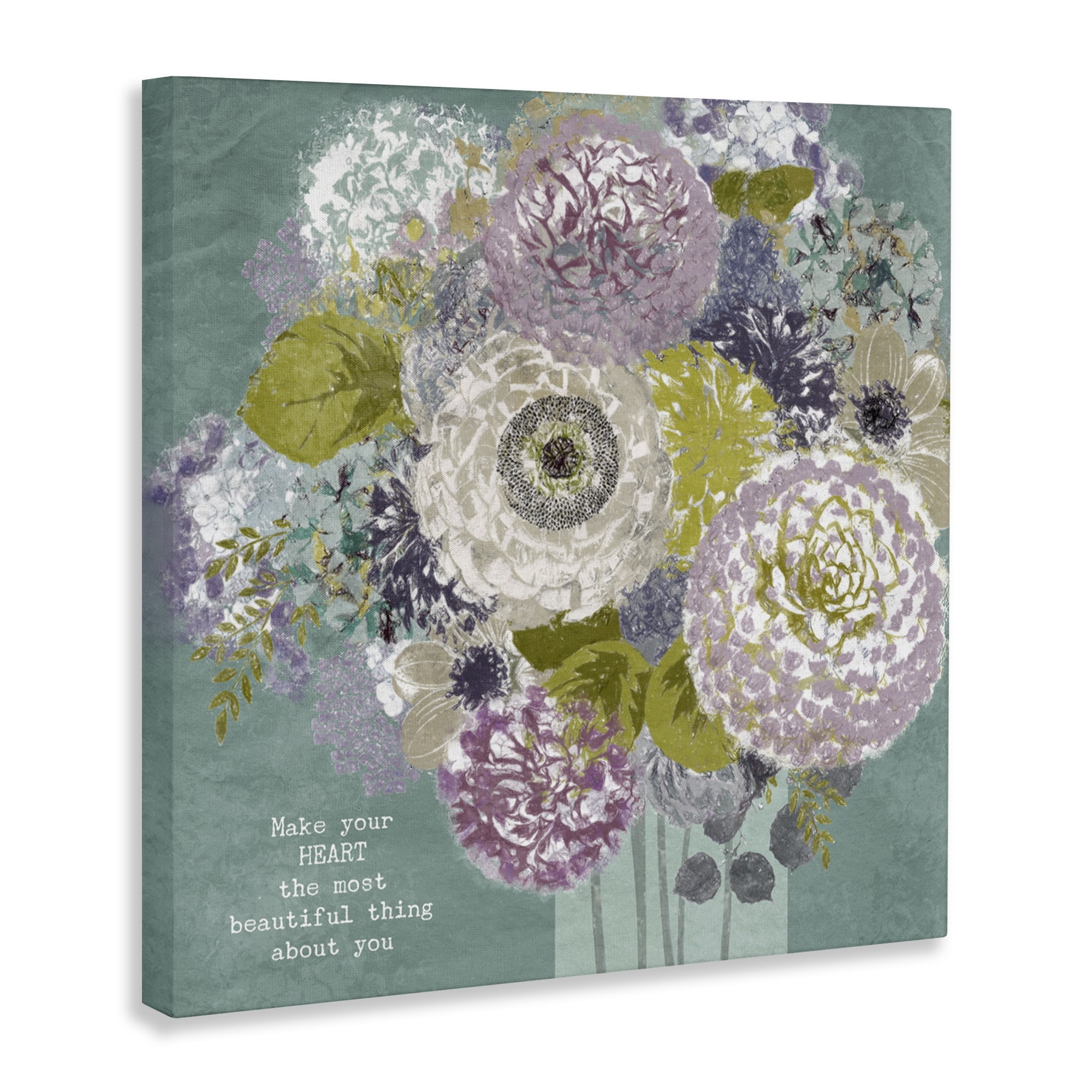 Stupell Industries Most Beautiful Thing Florals Canvas Wall Art, design by Suzanne Nicoll