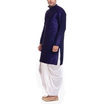 Mens Silk Blend Bollywood Style Designer Party Wear Indian Ethnic Dhoti Kurta
