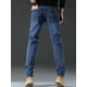 thumbnail image 2 of Vaqueros de polar cálidos para hombre, ideales para negocios, estilo urbano informal con bolsillos para otoño e invierno., 2 of 4