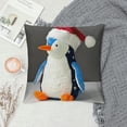 thumbnail image 2 of Cute Banana Duck Plush Pillow Toy Cute Long Duck Plushie with Nightcap Duck Stuffed Animal Gift for Kids White and Blue, 2 of 5