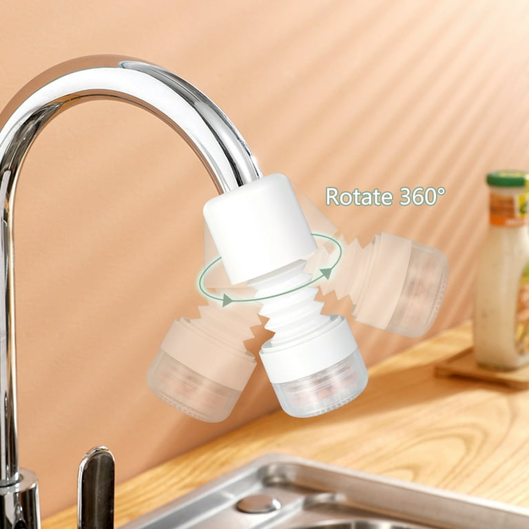 MTFun 360° Rotating Faucet Nozzle with Filters Splash Proof Faucet Water  Filter Telescopic Water Tap Extender Purifier for Home Bathroom Kitchen