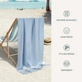 thumbnail image 3 of Casa Platino Hammam Beach Towels 6 Pack, Lightweight Quick Dry Cotton Oversized Beach Towels for Adults, Sand Free Travel Towels for Summer – Tropica, 3 of 8
