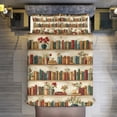 thumbnail image 5 of Vintage Bookshelf Floral Pattern Set Duvet Cover Bedding Set Duvet Cover Polyester Quilt Cover for Full Size, 5 of 6