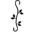 thumbnail image 3 of Village Wrought Iron SH-D-76 Leaf S-Hook - Noir, 3 of 4