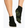 thumbnail image 3 of Gaiam - Super Grippy Yoga Socks Black/Green Dots - Small/Medium, 3 of 4