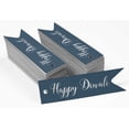 thumbnail image 2 of Inkdotpot Pack Of 50 Real Silver Foil Paper Tags Happy Diwali Favor Hang Tags, 2 of 6
