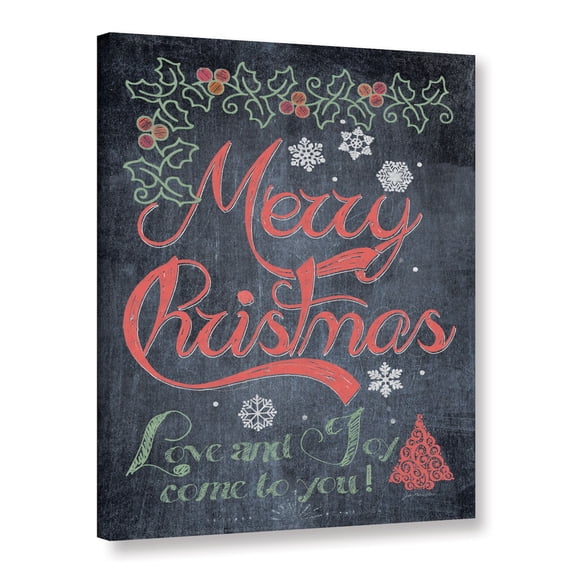 ArtWall Jo Moulton's 'Merry Christmas III' Gallery Wrapped Canvas - Multi