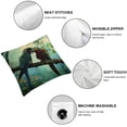 thumbnail image 4 of COMIO Throw Pillow Covers,Pillowcases,Pillow Cases,Tropical Parrot Bird, 2-Pc White, 4 of 6