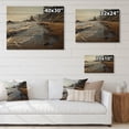 thumbnail image 4 of Designart "Beach Photo Calm Tide I" Nautical & Beach Print on Natural Pine Wood, 4 of 5