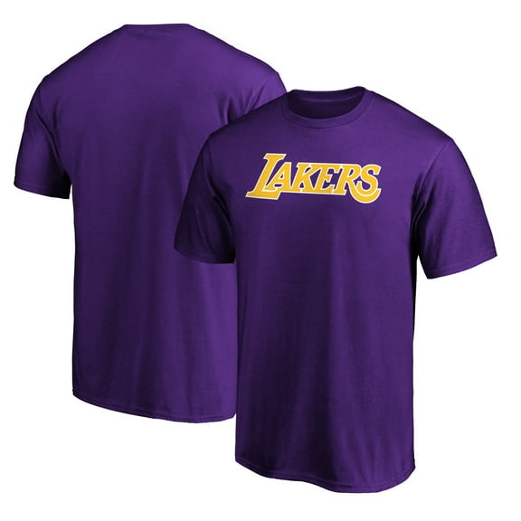 Men's  Purple Los Angeles Lakers Wordmark Alt T-Shirt
