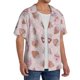thumbnail image 2 of Balery Strawberry Cake Camisa Casual de Manga Corta con Botones para Hombre, Texturizada, Estilo Cubano, para Playa, Verano-XX-Large, 2 of 5