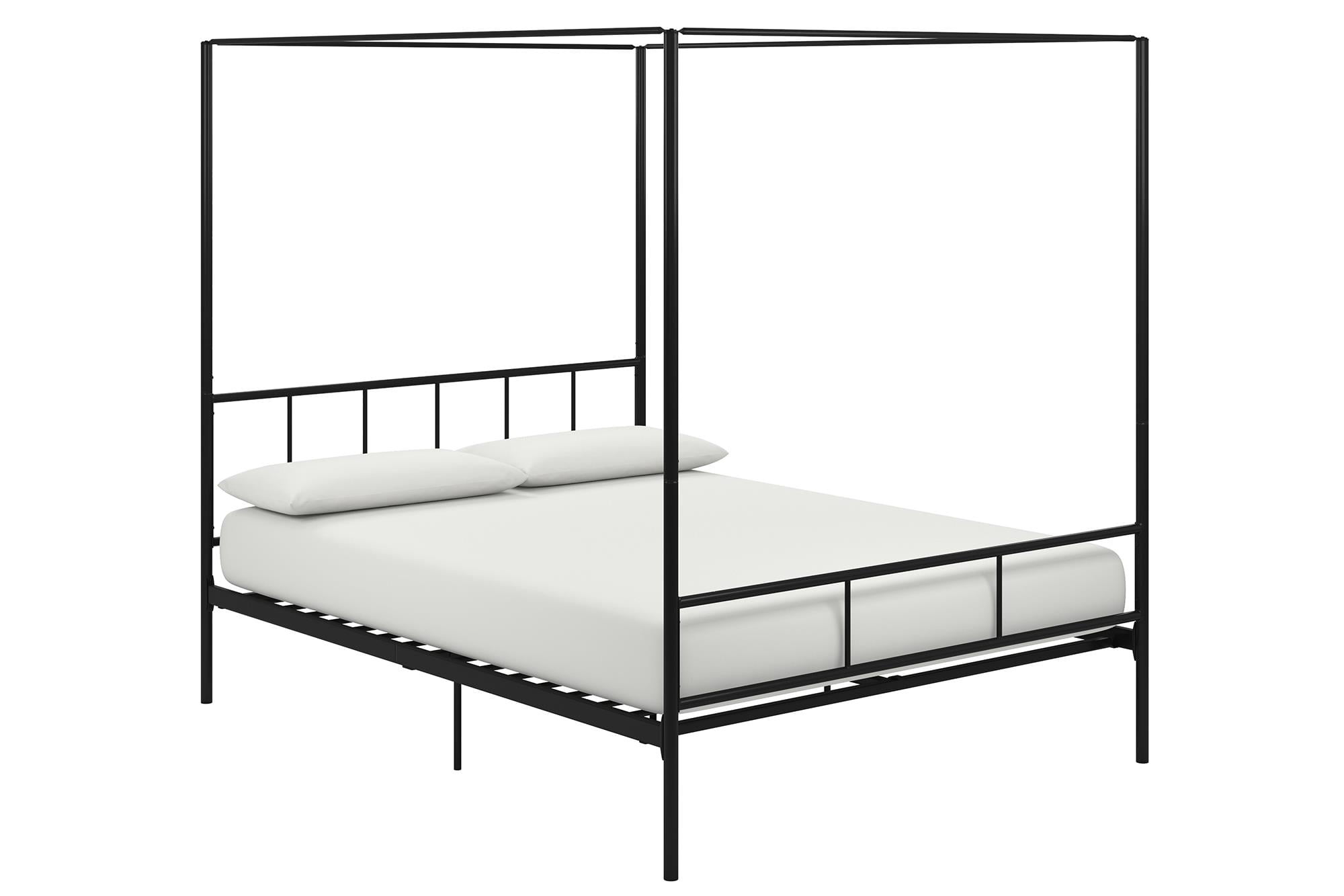 Novogratz Marion Canopy Bed Queen Black Com