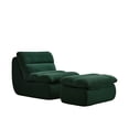thumbnail image 5 of Modern Compressed Lounge Chair with Ottoman, Cozy Corduroy Recliner for Small Spaces, Living Room, or Bedroom, 5 of 9