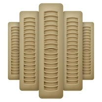 Imperial Louvered Plastic Floor Register - Easy to Clean - 5 Pack, 2.25 x 12-Inch, Taupe