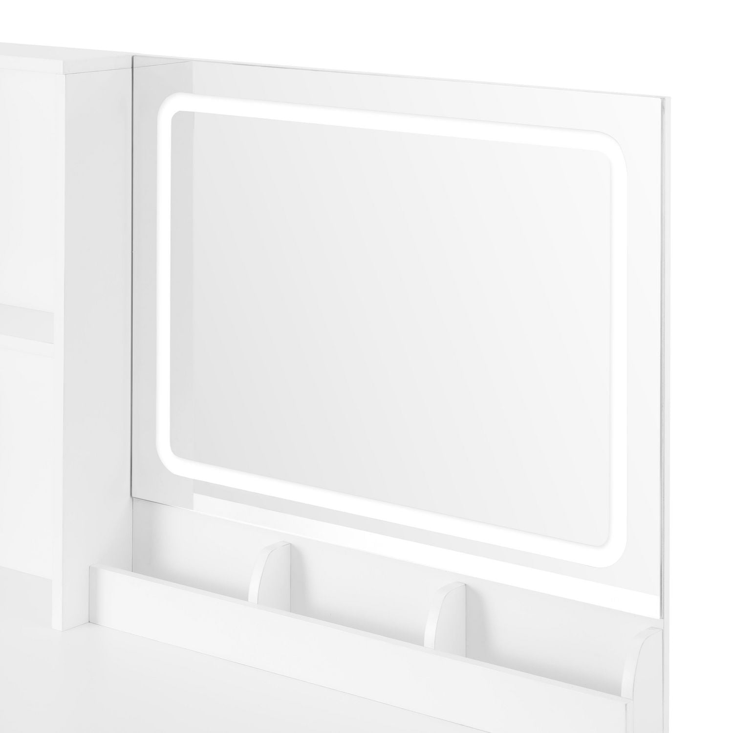 Mainstays Vanity  with Lighted Mirror and Storage, White