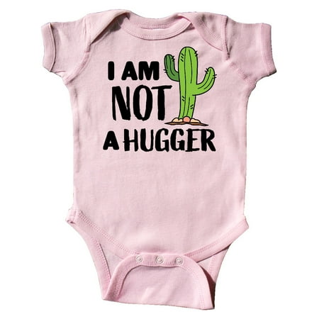

Inktastic I am Not a Hugger with Cactus Gift Baby Boy or Baby Girl Bodysuit