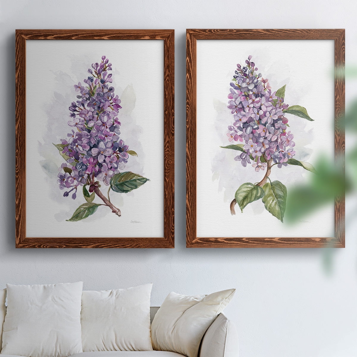 Awash in Lilac I - Premium Framed Canvas 2 Piece Set - Ready to Hang