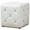 White, variant on Bowery Hill 14" Square Faux Leather Ottoman in Black