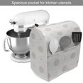 thumbnail image 2 of Oriental Stand Mixer Cover, Continuous Flower Like Motifs with Modern Outlined Petals Illustration, Kitchen Appliance Organizer Bag Cover with Pockets, 5 Quarts, Off White Multicolor, by Ambesonne, 2 of 4