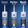 thumbnail image 4 of Sellador de silicona GE Advanced gris claro 300 ml, paquete de 12, 4 of 8