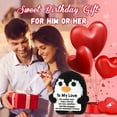 thumbnail image 3 of Valentines Day Gifts for Him Her, To My Love Handmade Crochet Mini Penguin Anniversary Birthday Gift for Boyfriend Girlfriend Wife Husband, Romantic I Love You Valentines Gifts for Women Men Couple, 3 of 8