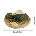 thumbnail image 3 of ABPWLY Toys Half Hatching Dinosaur Model with Base Dinosaur Egg Breaking Toy Home Decor Shelf Display for Kids Dino Lovers Collectors Toys for Girls, 3 of 3
