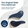thumbnail image 2 of Crave Naturals Glide Thru Detangling Brush for Natural, Curly, Straight, Wet or Dry Hair - Gentle Detangler Brush Styling Tool for Adults, Kids, Toddlers and Little Girls - 7.5 x 3 in, Blue, 2 of 7