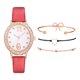 thumbnail image 1 of Reloj de pulsera para mujer de cuero con esfera verde cuadrada a la moda para mujer, conjunto de pulsera de cuarzo Wmkox8yii gfajkfgbkjabf2024, 1 of 1