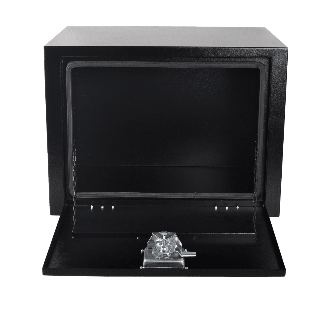 FGJQEFG 24 Inch Steel Truck Tool Box Trailer Underbody Toolbox 24 x 18 x 18 Black