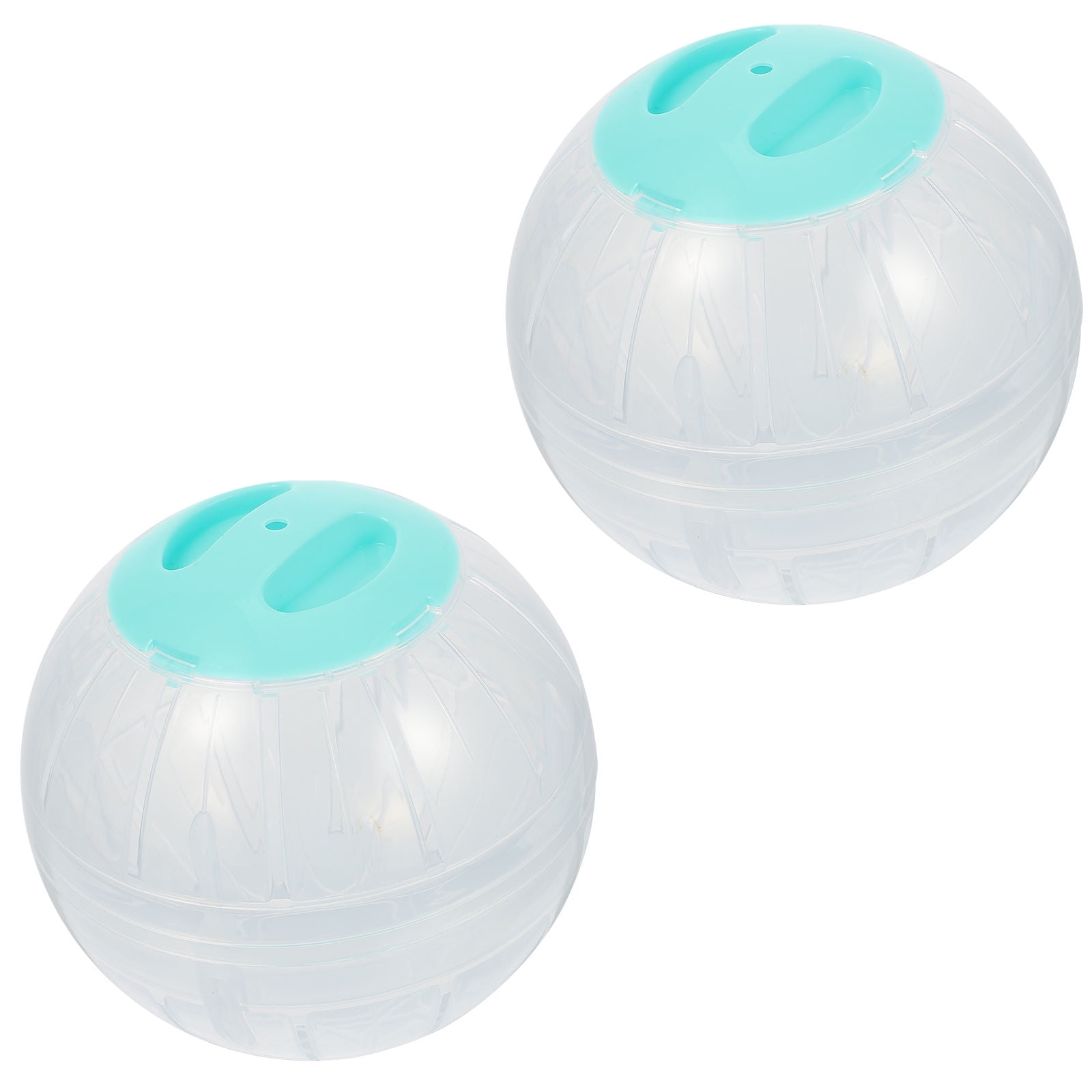 Pawsdot Hamster Exercise Balls Durable Blue Plastic for Pet Use 2Pcs