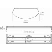 EATON Lighting 2WPLD2040R 24 Metalux Low Profile LED Wrap Light , White