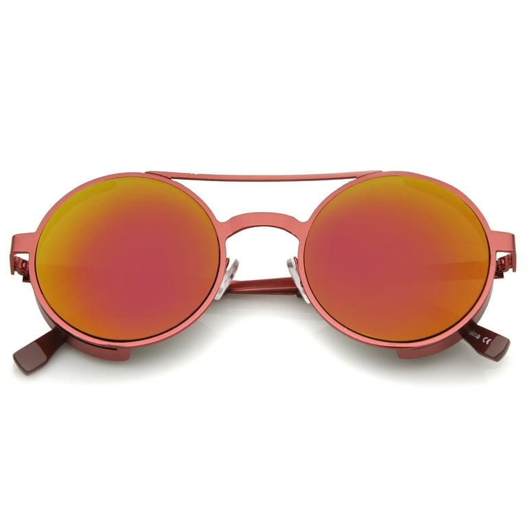 Gorgeous Golden Crossbar Metal Round Sunglasses Gorgeous Golden Crossbar Metal Round Sunglasses
