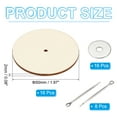 thumbnail image 2 of Uxcell 50mm Doll Joints, 8 Set Removable Cotter Pin Joints Connector and Fiberboard Tray for Bear Limbs Making Head DIY Crafts Accessories, 2 of 5