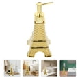 thumbnail image 2 of Tineasur Golden Ceramic PP Shampoo Bottle Dispenser for Bathroom Kitchen Easy Use, 2 of 6
