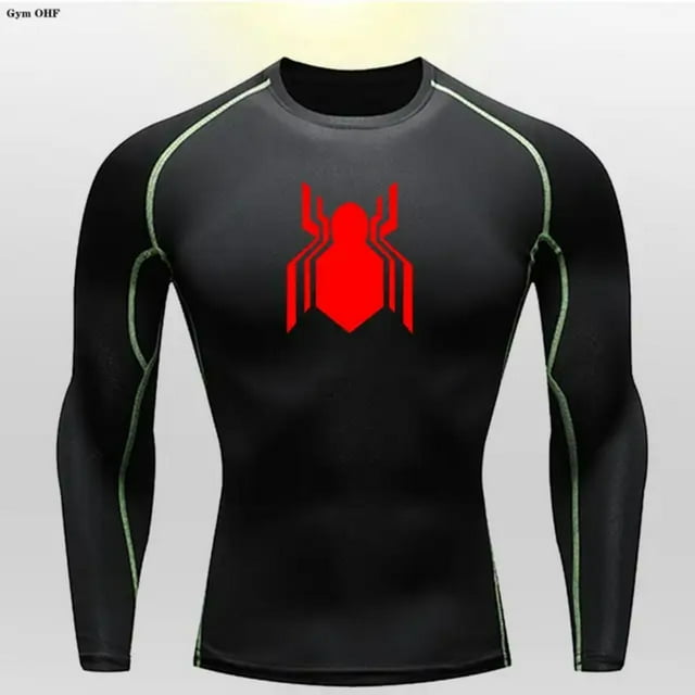 LNGOOR T-shirt de Sport à Manches Longues pour Enfants, Compression, Séchage Rapide, Course, Gym, Entraînement Physique, Rashgard, Collants