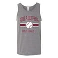 thumbnail image 2 of Wild Bobby City of Philadelphia Baseball Fantasy Fan Sports Men's Tank Top, Heather Grey, Large, 2 of 6